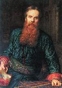 William Holman Hunt Selfportrait oil painting